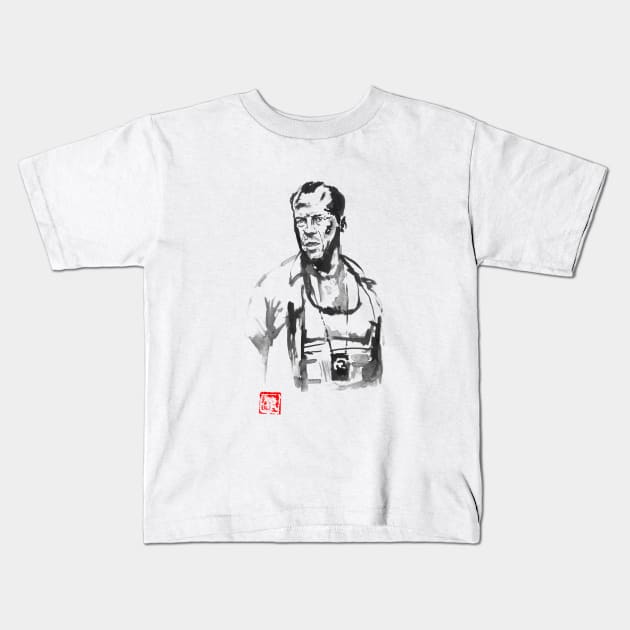 john macclaine Kids T-Shirt by pechane